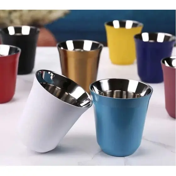 Copo Térmico Aço Inox 80ml Café/uísque Qualidade premium