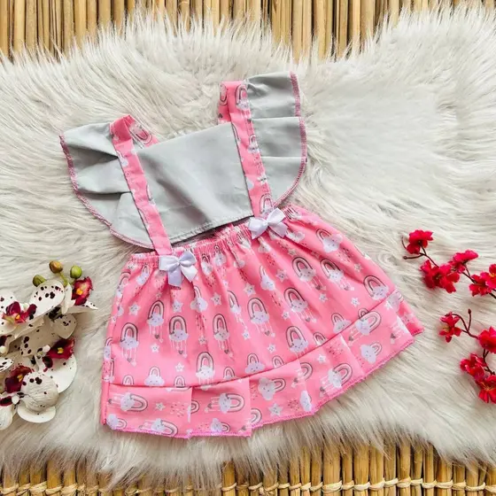 Roupa de Bebê Romper Vestido Chuva de amor