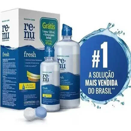 Renu Fresh Solução Multiuso Para Lentes Kit 355ml +120ml Original