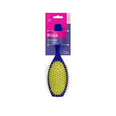 Escova Para Cabelo Ricca Desenbaraçante Oval Blue