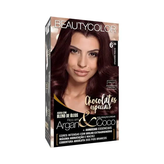 Coloração Beauty Color 6.36 Chocolate Mauve