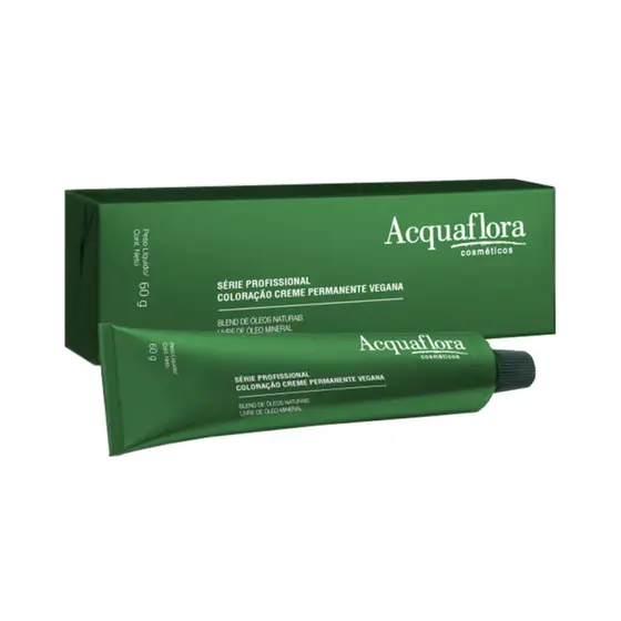Coloração Acquaflora Creme Permanente Vegana 8.0 Louro Claro 60g
