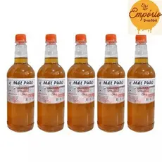 PROMOÇÃO KIT 5 GARRAFAS DE MEL PURO 1,3KG FLORADA LARANJEIRA