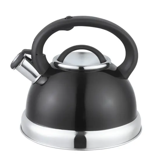 Chaleira Aço Inox com Apito 3/2 Litros com alça Unitermi Diversas Cores