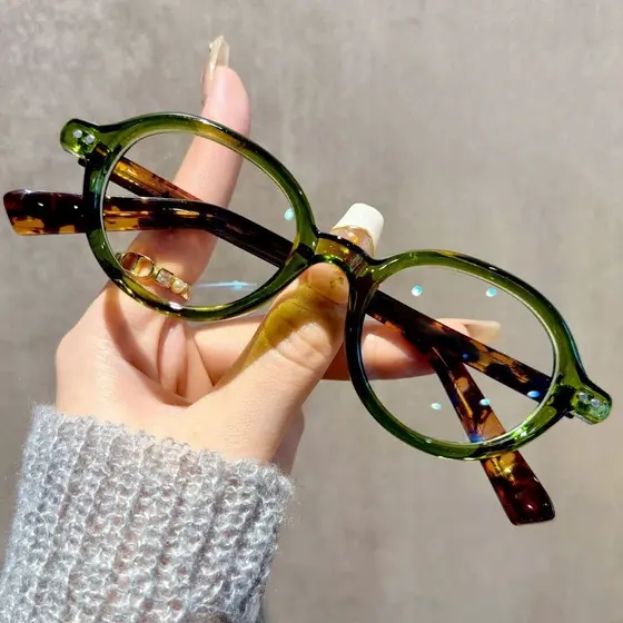 (+ 0 ~ + 400) Óculos Para Presbiopia , De Armação oval Da Moda Leitura Masculina E Feminina , Usados Visão Turva Em Uma