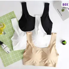 Top Feminino Alça Larga Sem Costura | Confortável, Cores Neutras