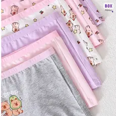 Kit Calcinha Boxer Menina 95% Algodão, Delicadas e Confortáveis Forma Menor Escolher 2 Tamanhos Acim