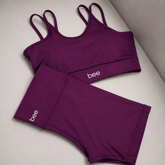 Conjunto Fitness Feminino Short e Top Academia Zero Transparência Cintura Alta Bee Premium