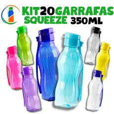 Kit 20 Garrafa Squeeze 350ml – Praticidade na Palma da Mão