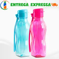 Kit 2 garrafas squeeze 350ml Desing ergonômico e leve - Envio Imediato