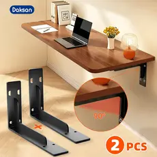 Kit 2 Suportes Mão Francesa Reforçados Para Prateleira Mesa Cozinha Banheiro