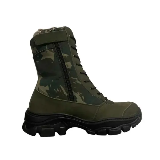 Coturno Militar Masculino Costurado Resistente Antiderrapante