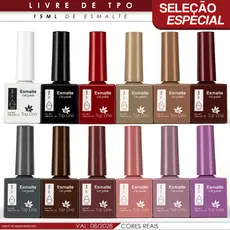Kit 12 Esmaltes em Gel TOP LIRIO 15ml LED UV Unhas Manicure Profissional LANÇAMENTO