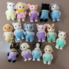 Simula莽茫o Floresta Coelho Fam铆lia DIY Playset Mini Urso Figura Brinquedo Bonecas Crian莽as Presentes U5NE