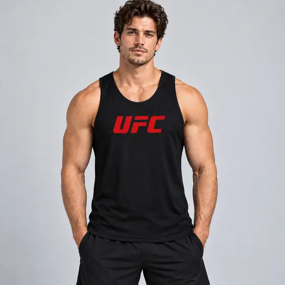 Regata Masculina Malha Dry Fit Ufc Fight Club Tactel Treino Gym