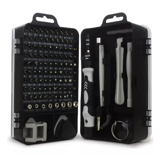 Kit Ferramentas 115 Peças,Chaves de Precisão para Celular, Notebook e Tablet,Reparo Fácil e Completo