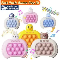 Brinquedo Anti-Stress Pop It Eletronico Brinquedo Bolhas De Empurrar Rápido Para Crianças e Adultos