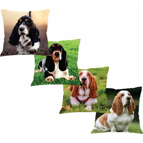 Kit 4  Capas Almofadas Decorativa Tema Dog Macia, Fofa e Confortável Envio Rápido Estampa Linda Divertida Envio Rápido