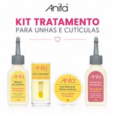 Kit Tratamento Unhas Cuticulas Anita Óleo de Algodão e Melaleuca