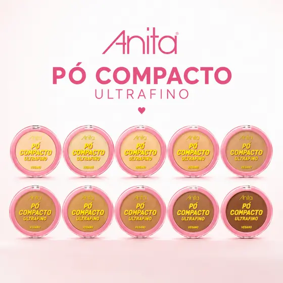 Pó Compacto Ultrafino Anita – Escolha Seu Tom