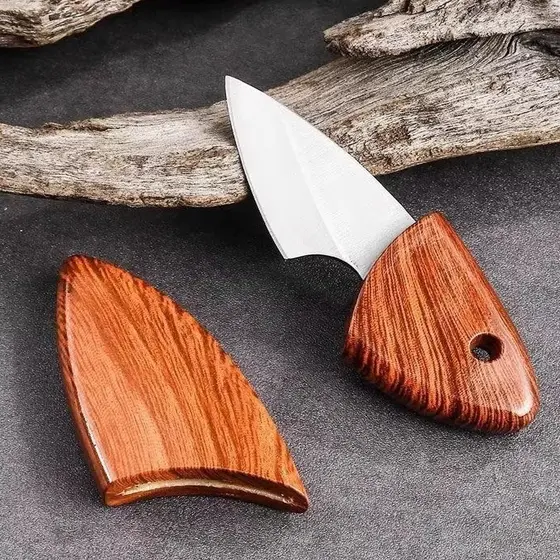 Faca De Frutas Aço Inox Com Bainha Mini Faca Para Piquenique caça pesca camping churrasco