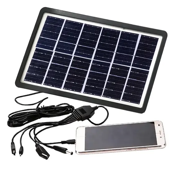 27X38 cm Painel Solar Carregador Placa Portátil para Celular Tablet Notebook USB