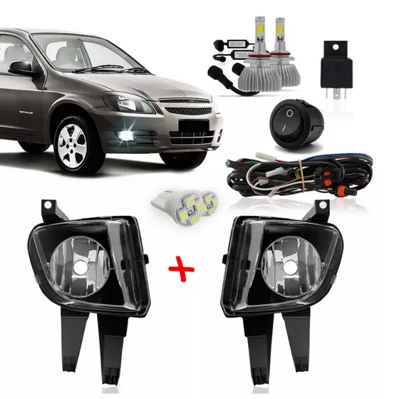 Kit Farol De Milha Celta 2007 a 2015 Com Super Led 6000k