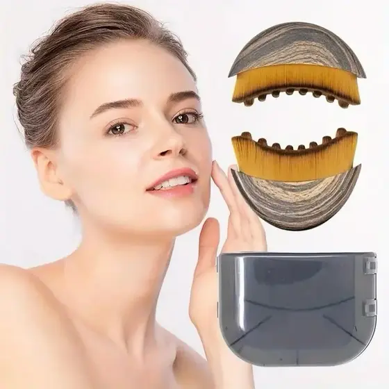Escova Facial Modeladora Drenagem Linfática Alivia A Fadiga
