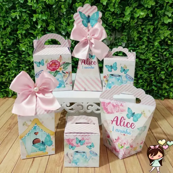 Kit Festa Jardim das Borboletas | Lembrancinhas | Personalizados
