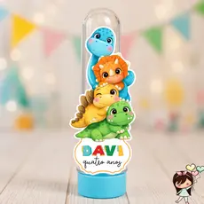 APLIQUE DINOSSAURO BABY PARA TUBETE | PERSONALIZADO | LEMBRANCINHA FESTA INFANTIL | ENVIO RÁPIDO!