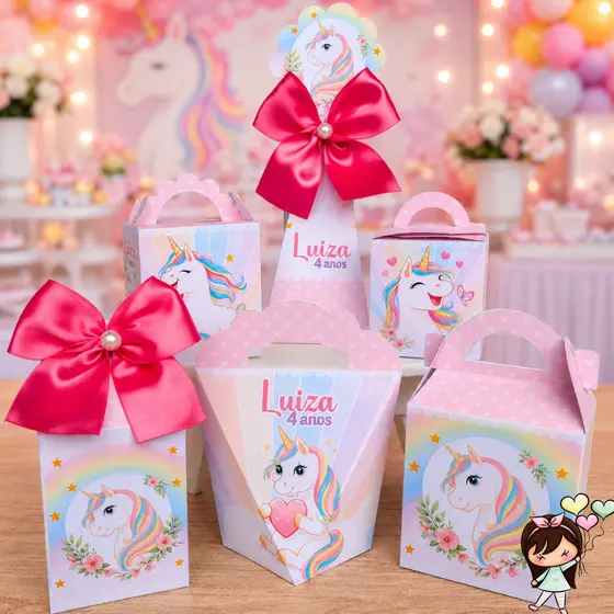 Kit Festa Unicórnio | Lembrancinhas | Personalizados