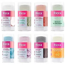 Bastão Ricca Hidratante Area dos Olhos Apaga Poros Protetor Esfoliante argila