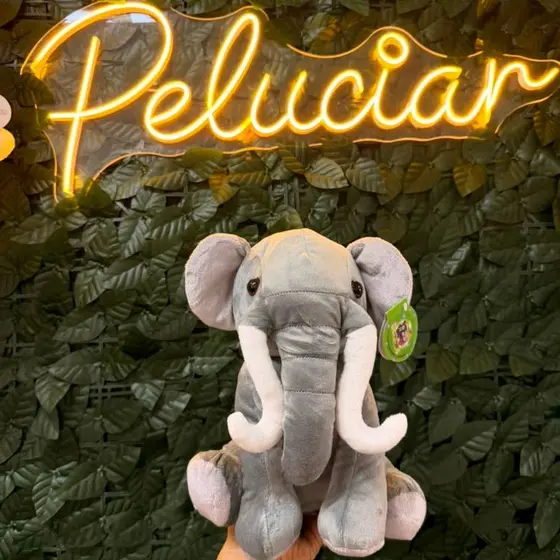 Urso de Elefante Brinquedo de Pelucia Fofo Premium Safari Zoologico