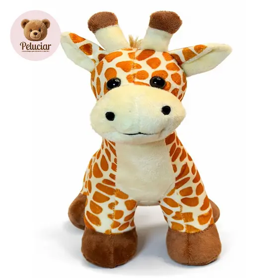 Girafa de Pelúcia 25cm Premium Macia Hipoalergênica Aprovada Inmetro Presente Bebê