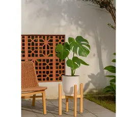 Suporte Para Vaso de Chão em Madeira Pinus Cachepot