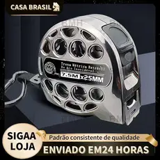 Fita métrica de aço inoxidável lavável e resistente a quedas de 5m 7.5m 10m trena