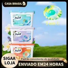 Cápsulas de detergente para roupa Pueril 5 em 1 30 cápsulas