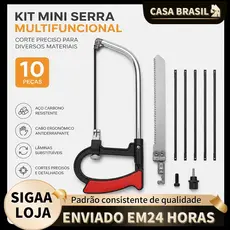 Kit 7 PEÇAS Arco De Serra Mini Serrote Para Vários Materiais Artesanato