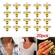 Bonito Abelha Mel Jar Charme Pingentes Para Fazer Balançar Brincos Pulseiras Colares Jóias Acessórios Descobertas
