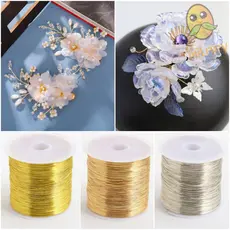 MILLNEY 100m/Rolo Fio De Cobre De Liga Com Preservação De Cores , Artesanato Artesanal , Latão Banhado A Ouro