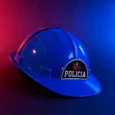 INFANTIL CAPACETE POLICIAL AZUL PARA MENINOS ANIVERSÁRIOS FESTAS BRINCADEIRAS