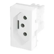 Tomada 2P+T 20A Módulo Branco Evidence Fame - Ref. 3893