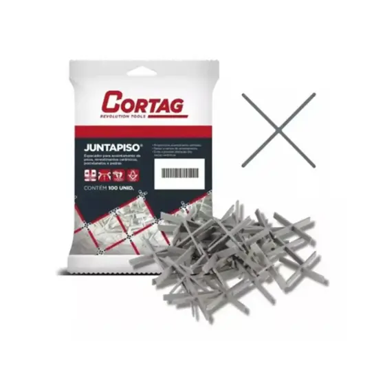 Espacador Juntapiso 5mm Cortag 50 Unidades - Para Pisos Externos