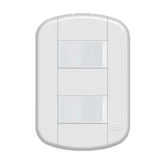 Interruptor Duplo Simples 16A 250V Fame Blanc+ 3910 - 2 Teclas Brancas