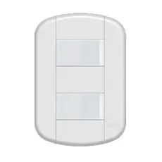 Interruptor Duplo Simples 16A 250V Fame Blanc+ 3910 - 2 Teclas Brancas