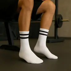 Kit com 6 ou 4 Meias esportivas para Treino, corrida, ou dia a dia – Cano Alto e confortáveis