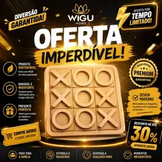 Kit 30 Jogo da Velha MDF Tabuleiro 10cm Lembrancinha Festa Infantil Escolar Educativo