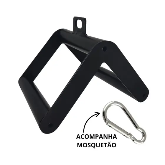 Puxador Triângulo Para Cross Over Academia Musculação Atividade Física Saúde Fitness Remada