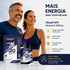 Coenzima Q10 Ubiquinol 200mg Forma Ativa | 90 Cápsulas | Alta Absorção Vital Z