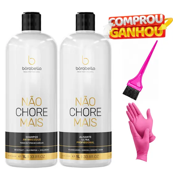 Progressiva Borabella Não Chore Mais 19 Aminoácidos Kit 2x1L